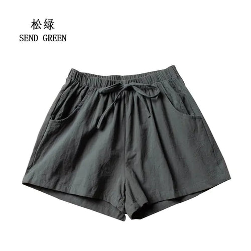 Load image into Gallery viewer, Summer Cotton Linen Shorts
