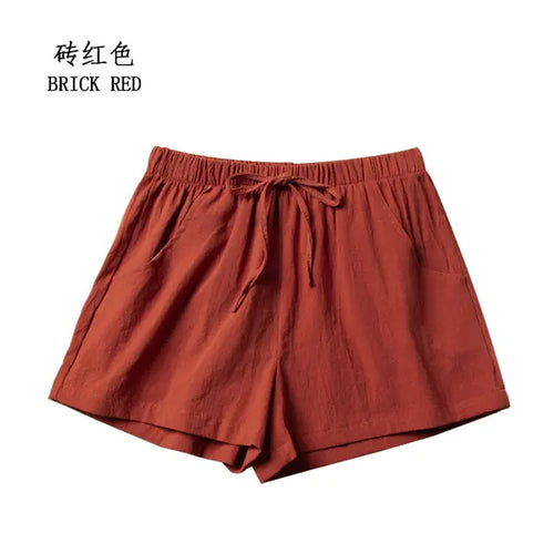 Load image into Gallery viewer, Summer Cotton Linen Shorts
