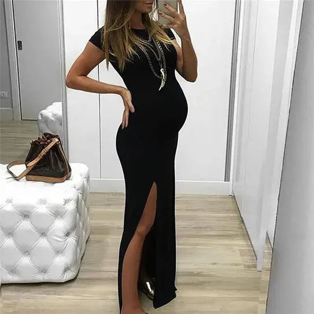 Beautiful Long Dress Pregnancy Clothes