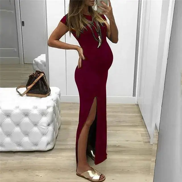 Beautiful Long Dress Pregnancy Clothes