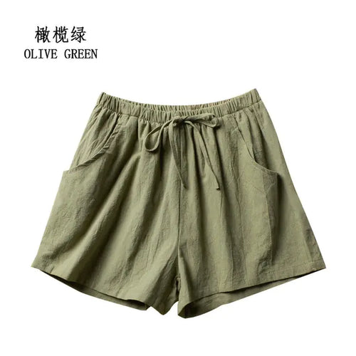 Load image into Gallery viewer, Summer Cotton Linen Shorts
