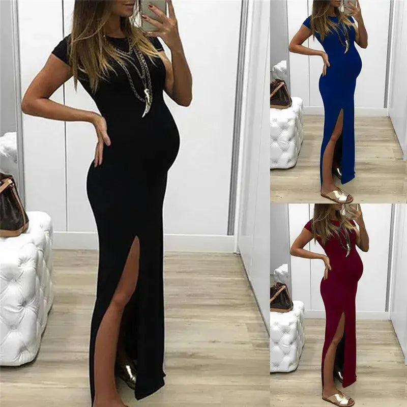 Beautiful Long Dress Pregnancy Clothes