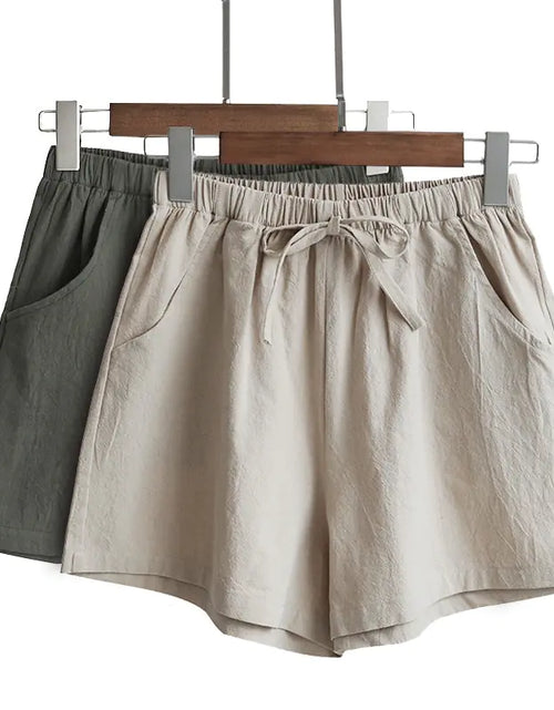 Load image into Gallery viewer, Summer Cotton Linen Shorts
