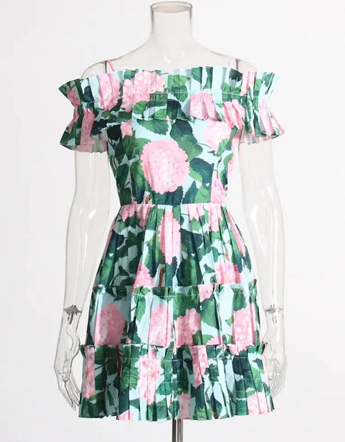 Load image into Gallery viewer, Summer Floral Ruched Dresses
