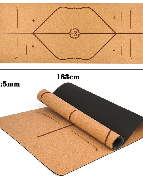 Load image into Gallery viewer, Natural Cork Yoga Mat
