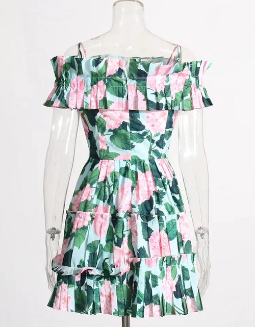 Load image into Gallery viewer, Summer Floral Ruched Dresses
