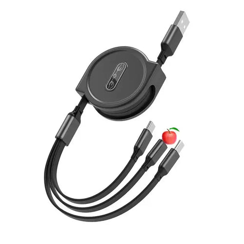 Load image into Gallery viewer, 3 in 1 Retractable USB Cable
