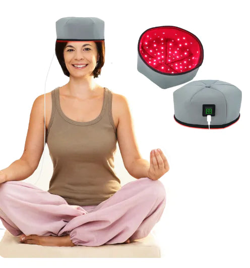 Load image into Gallery viewer, Red Light Infrared Therapy Helmet for Hair Growth, Hair Loss Prevention, and Scalp Relaxation
