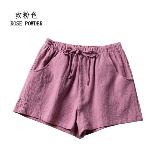 Load image into Gallery viewer, Summer Cotton Linen Shorts
