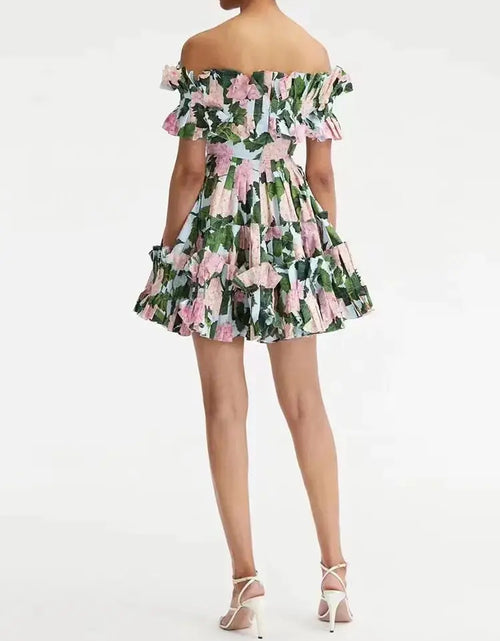 Load image into Gallery viewer, Summer Floral Ruched Dresses
