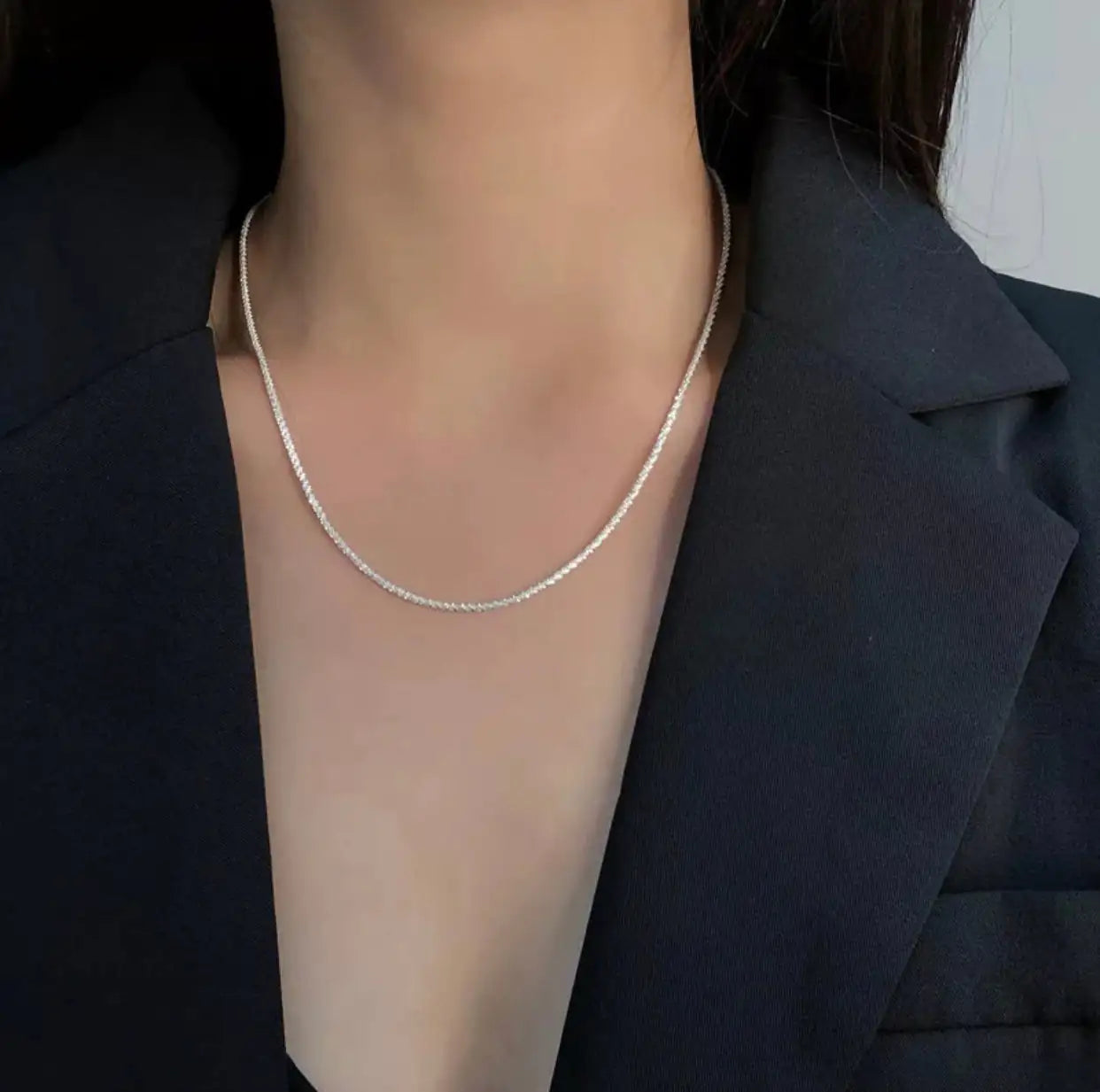 Sparkling Clavicle Chain Choker