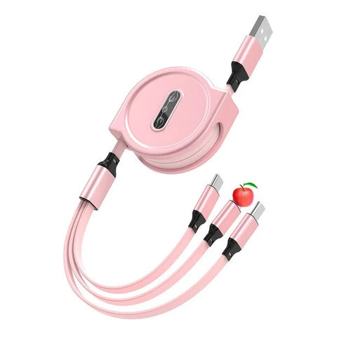 Load image into Gallery viewer, 3 in 1 Retractable USB Cable
