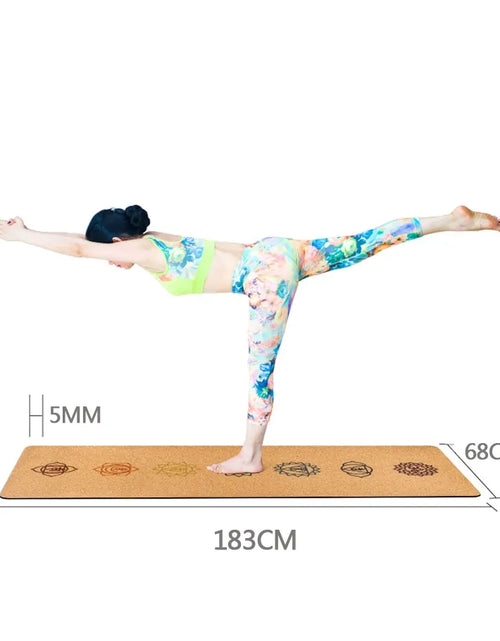 Load image into Gallery viewer, Natural Cork Yoga Mat
