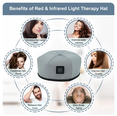 Load image into Gallery viewer, Red Light Infrared Therapy Helmet for Hair Growth, Hair Loss Prevention, and Scalp Relaxation
